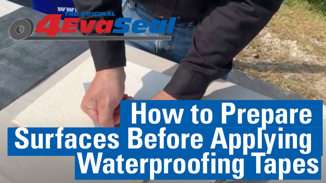 How to Prepare Surfaces Before Applying Waterproofing Tapes